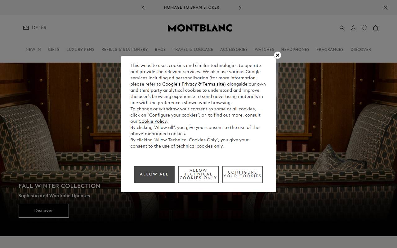 Anteprima del sito: Montblanc Lugano, Succursale de Richemont Suisse SA