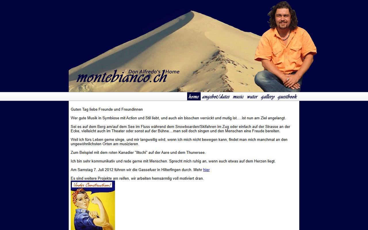 Anteprima del sito: Montebianco Sagl