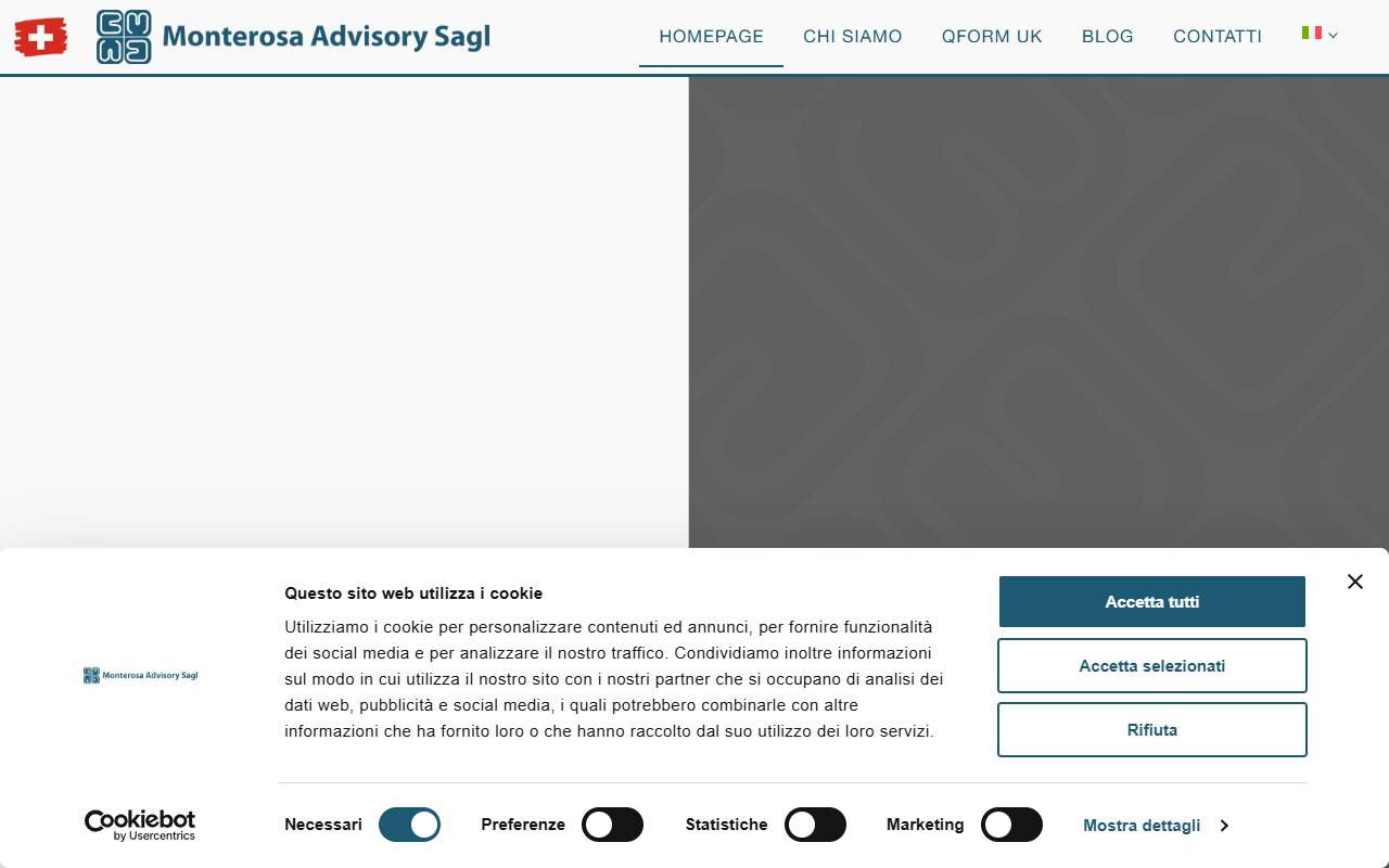 Anteprima del sito: Monterosa Advisory Sagl