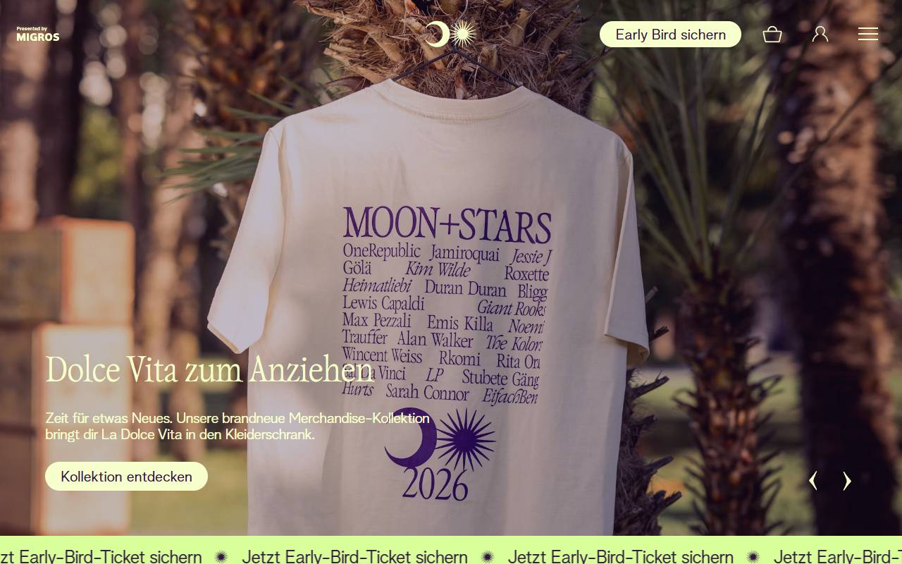 Anteprima del sito: MSF Moon and Stars Festivals SA