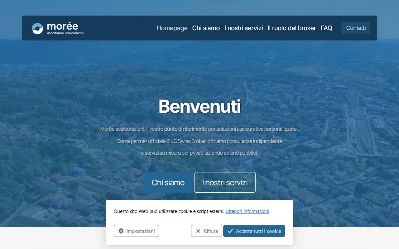 Anteprima del sito: morée assicurazioni SA