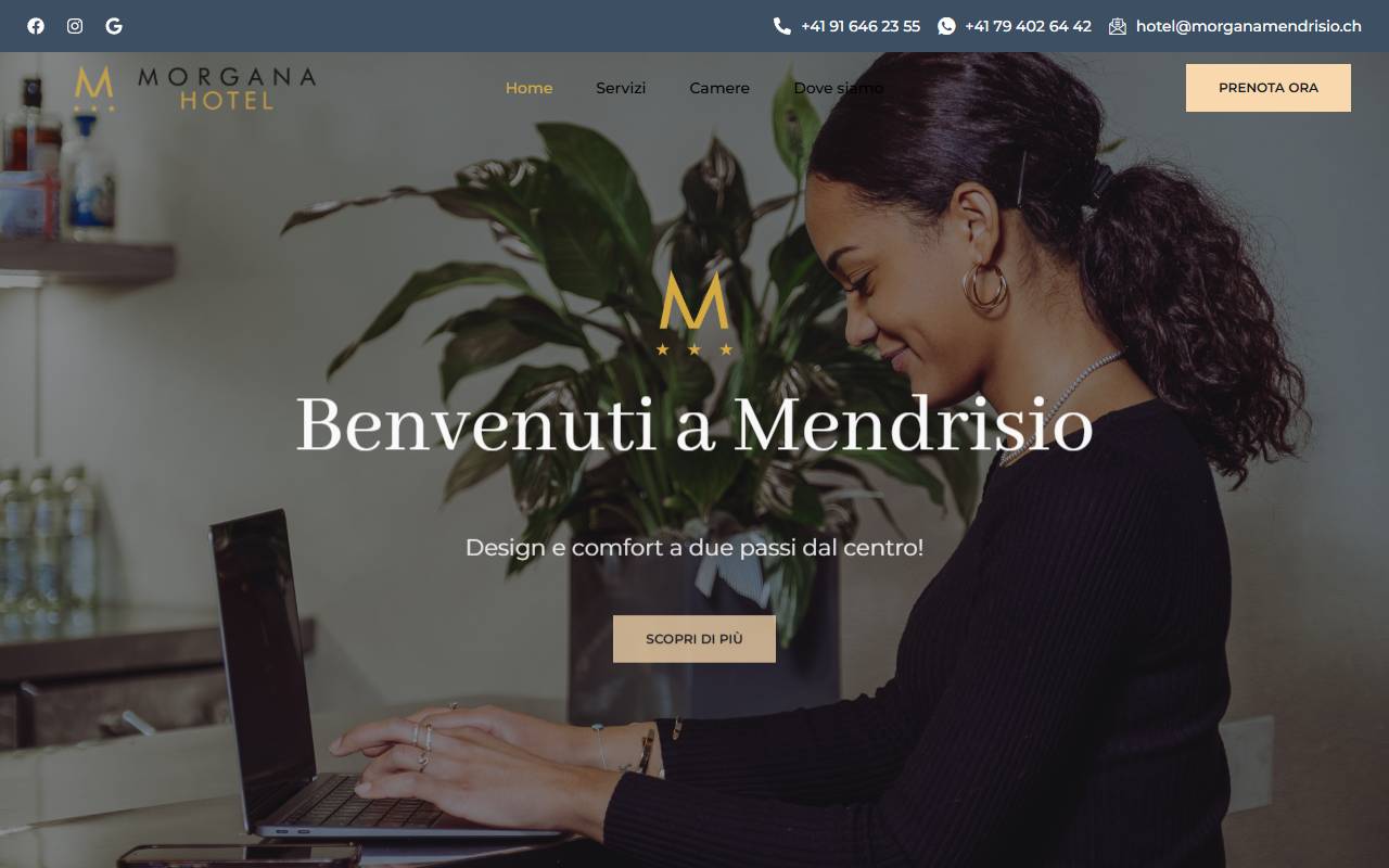 Anteprima del sito: Morgana Management Sagl