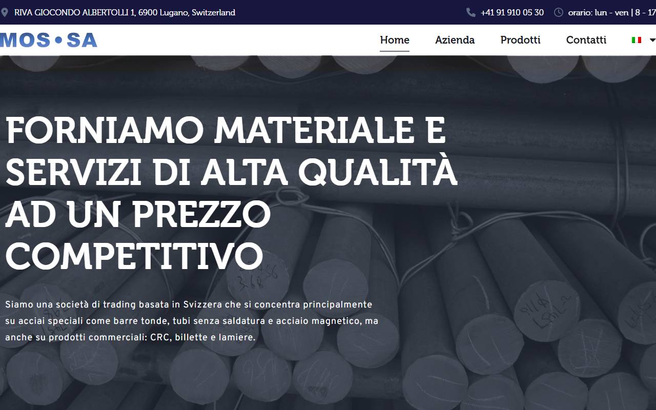Anteprima del sito: MOS SA