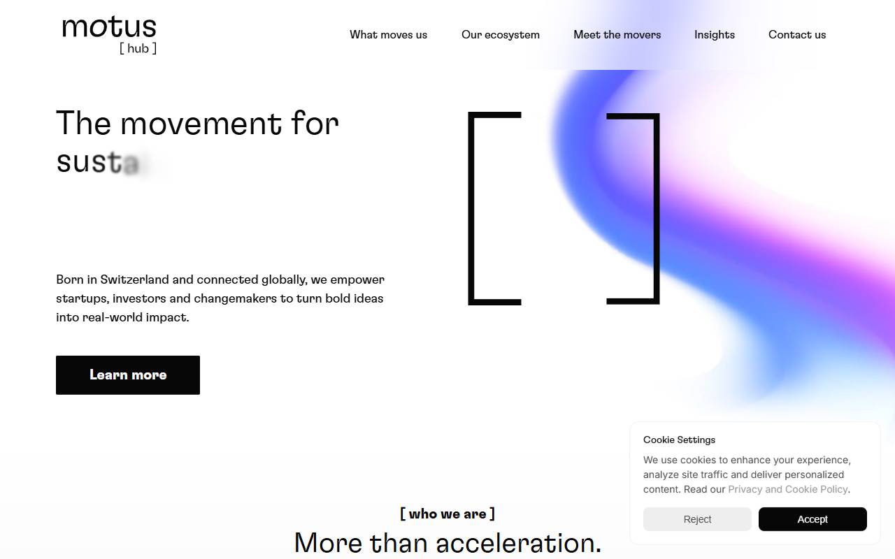 Anteprima del sito: motus hub sagl