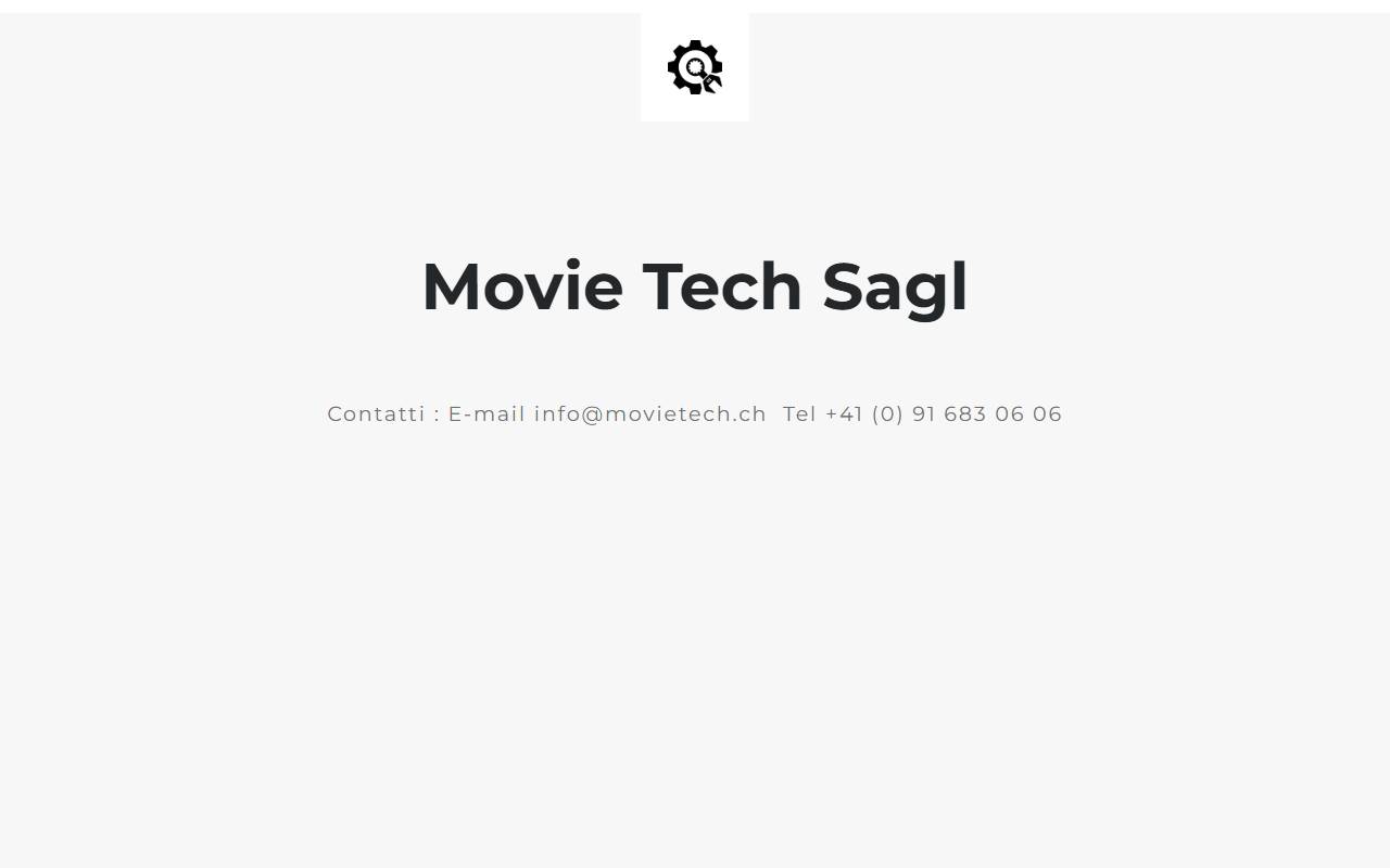 Anteprima del sito: Movie Tech Sagl