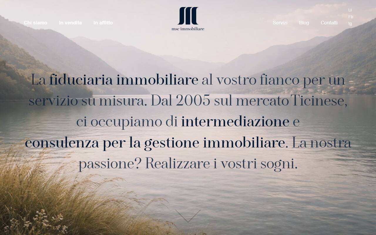 Anteprima del sito: MSC immo trust SAGL