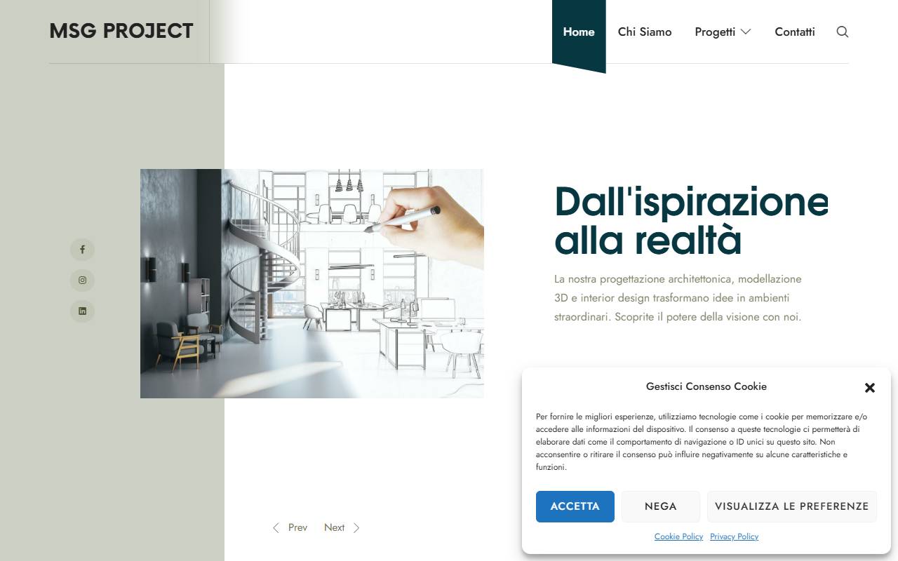 Anteprima del sito: MSG Project SA