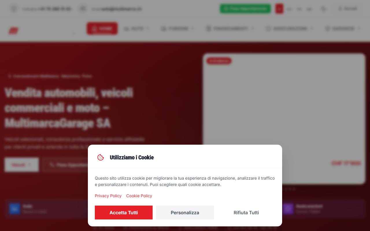 Anteprima del sito: MultimarcaGarage SA
