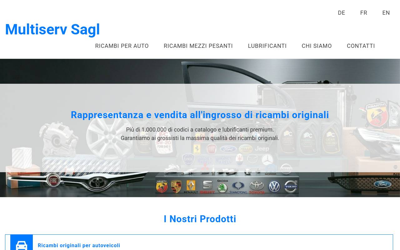 Anteprima del sito: MULTISERV Sagl