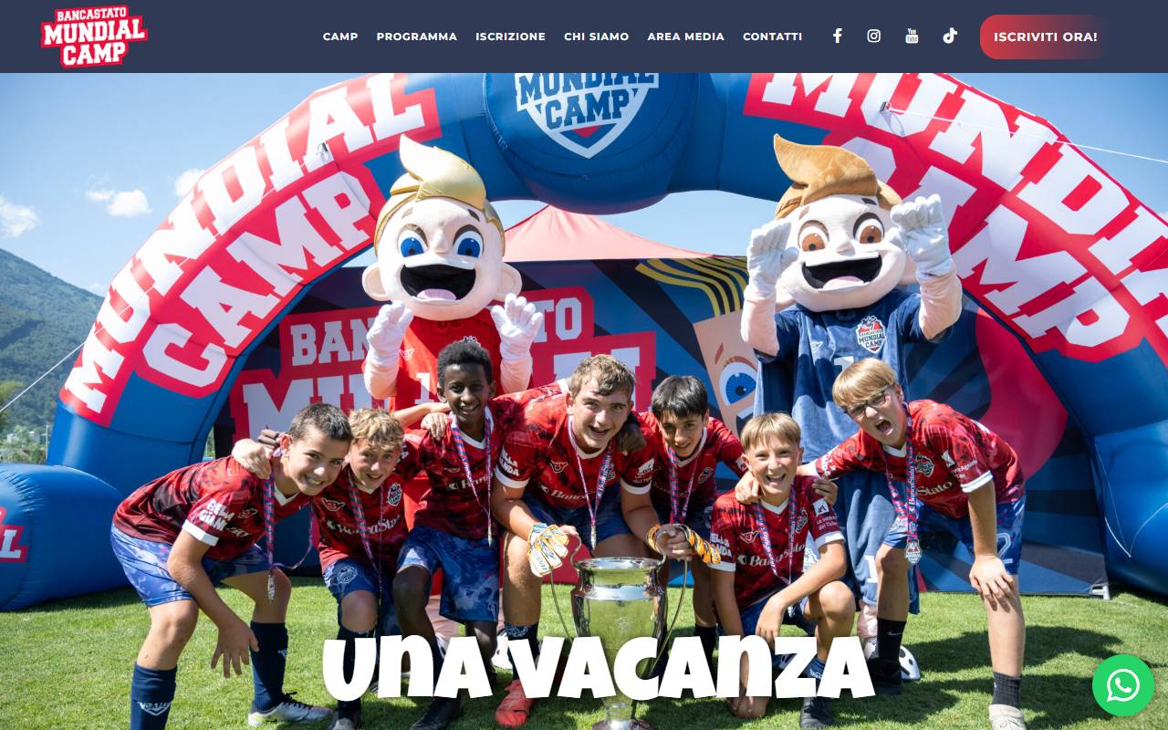 Anteprima del sito: Mundial Camp