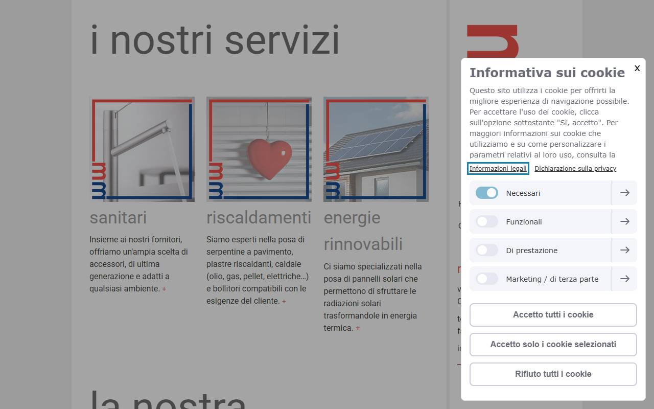 Anteprima del sito: MURARI E MURARI SA