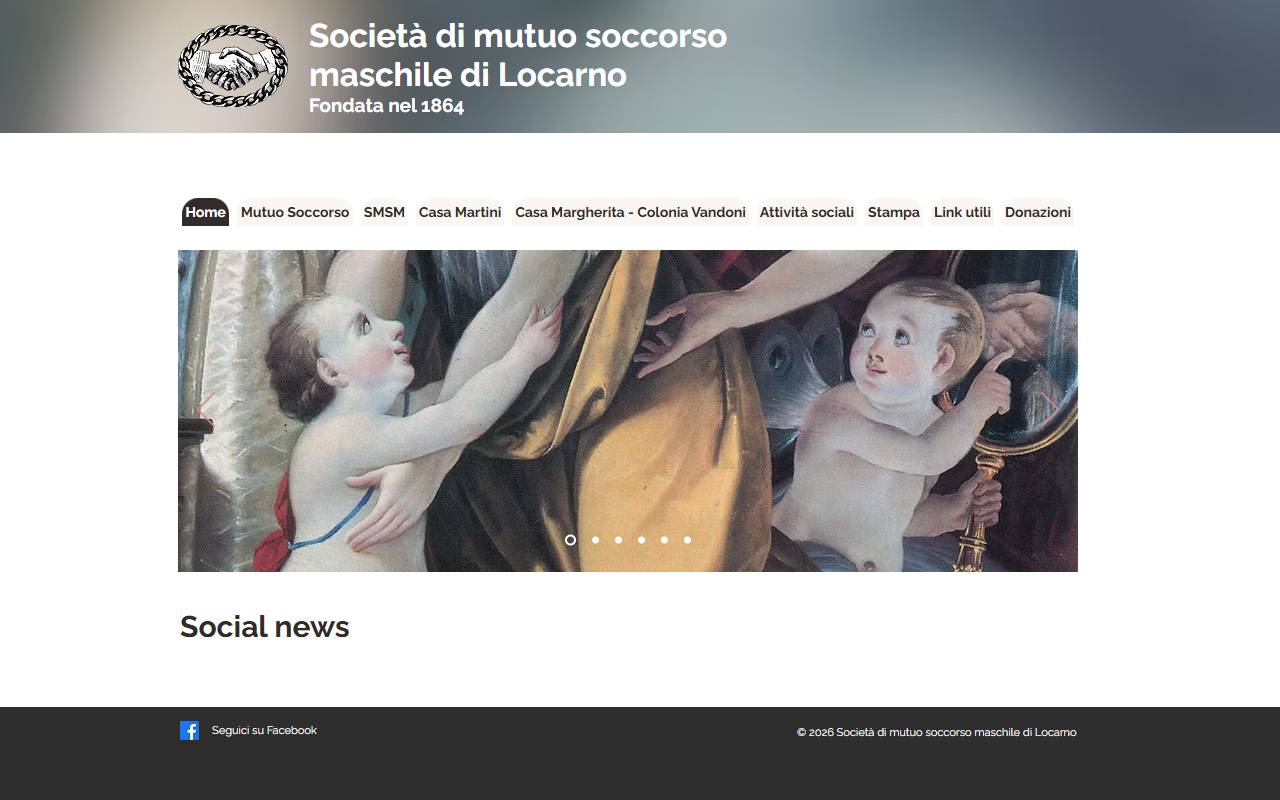 Anteprima del sito: Società di mutuo soccorso maschile di Locarno