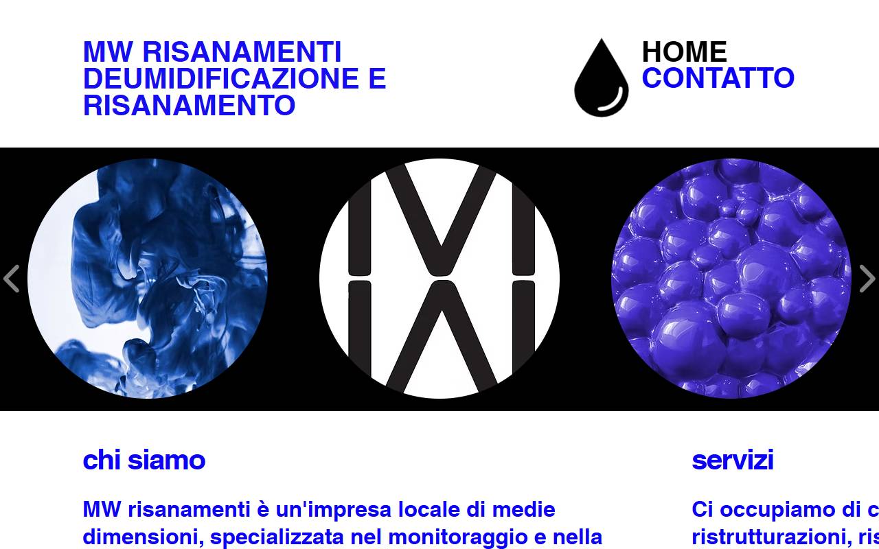 Anteprima del sito: MW risanamenti Sagl