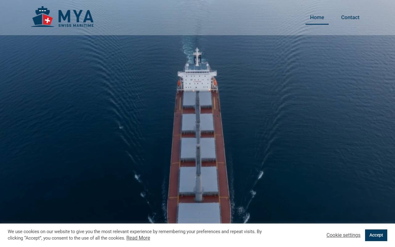 Anteprima del sito: MYA SWISS MARITIME SAGL