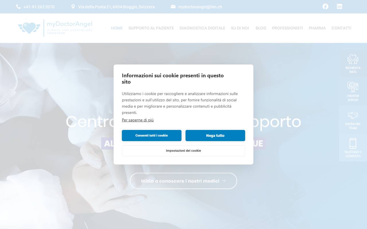 Anteprima del sito: myDoctorAngel SA