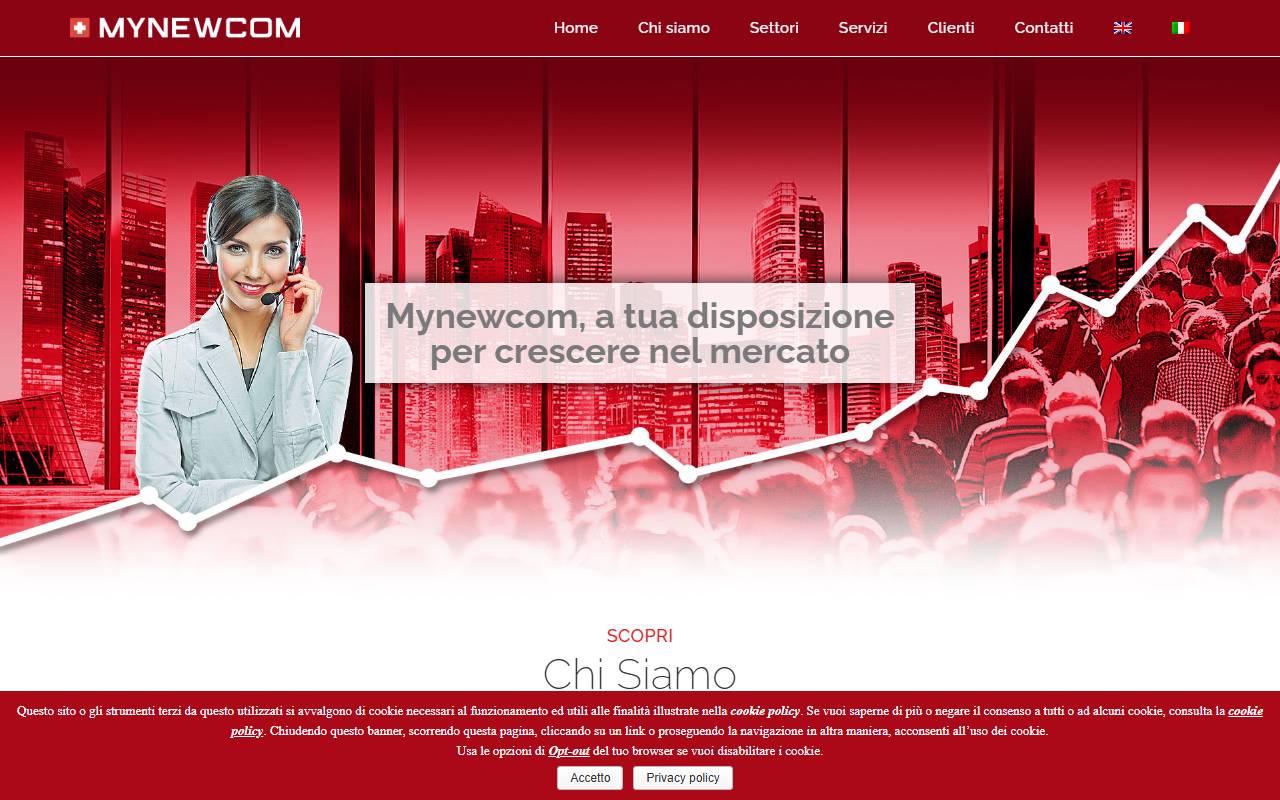 Anteprima del sito: Mynewcom Sagl
