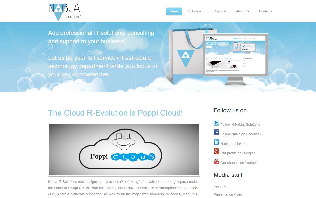 Anteprima del sito: NABLA IT SOLUTIONS di DAVID LA MONACA