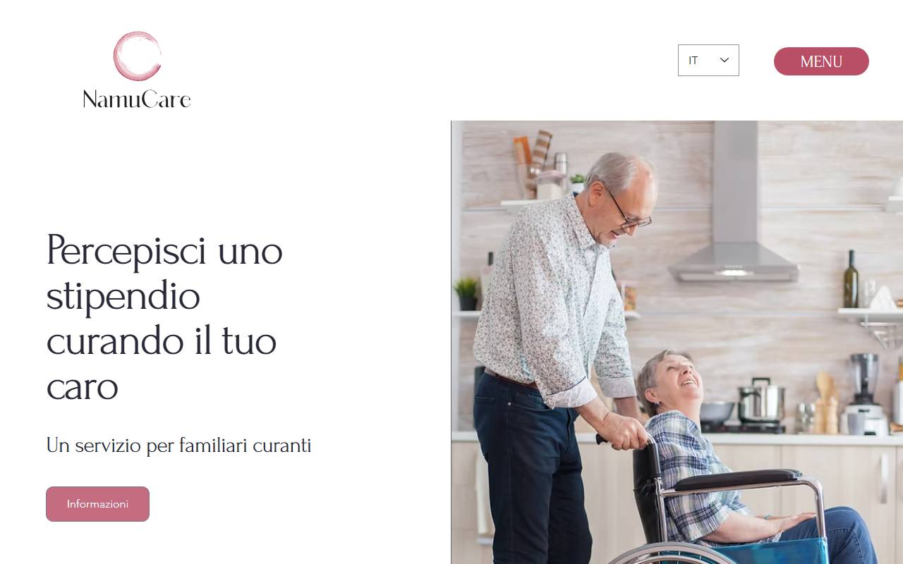 Anteprima del sito: NamuCare