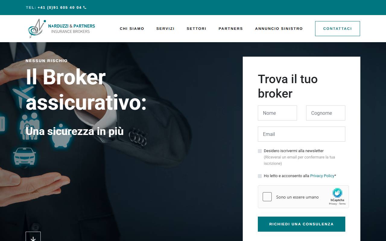 Anteprima del sito: Narduzzi & Partners SA