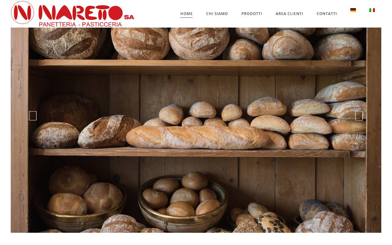 Anteprima del sito: Panetteria Naretto SA