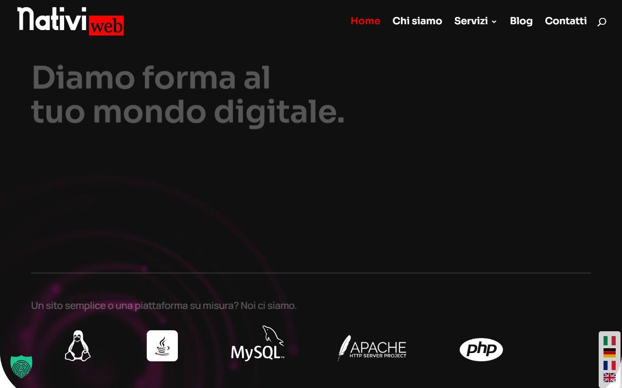 Anteprima del sito: Nativi Web Sagl