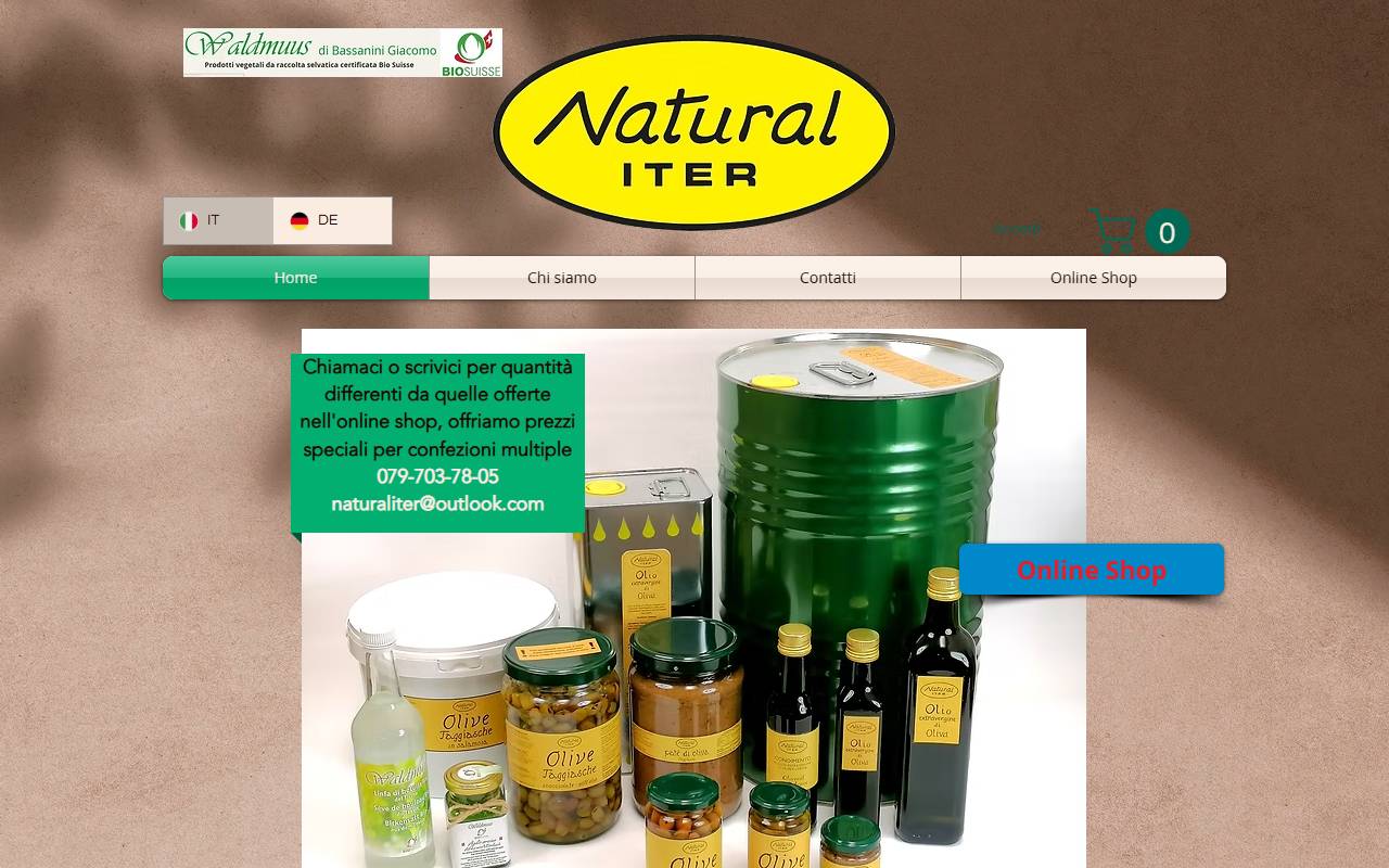 Anteprima del sito: Natural-Iter di Bassanini Giacomo