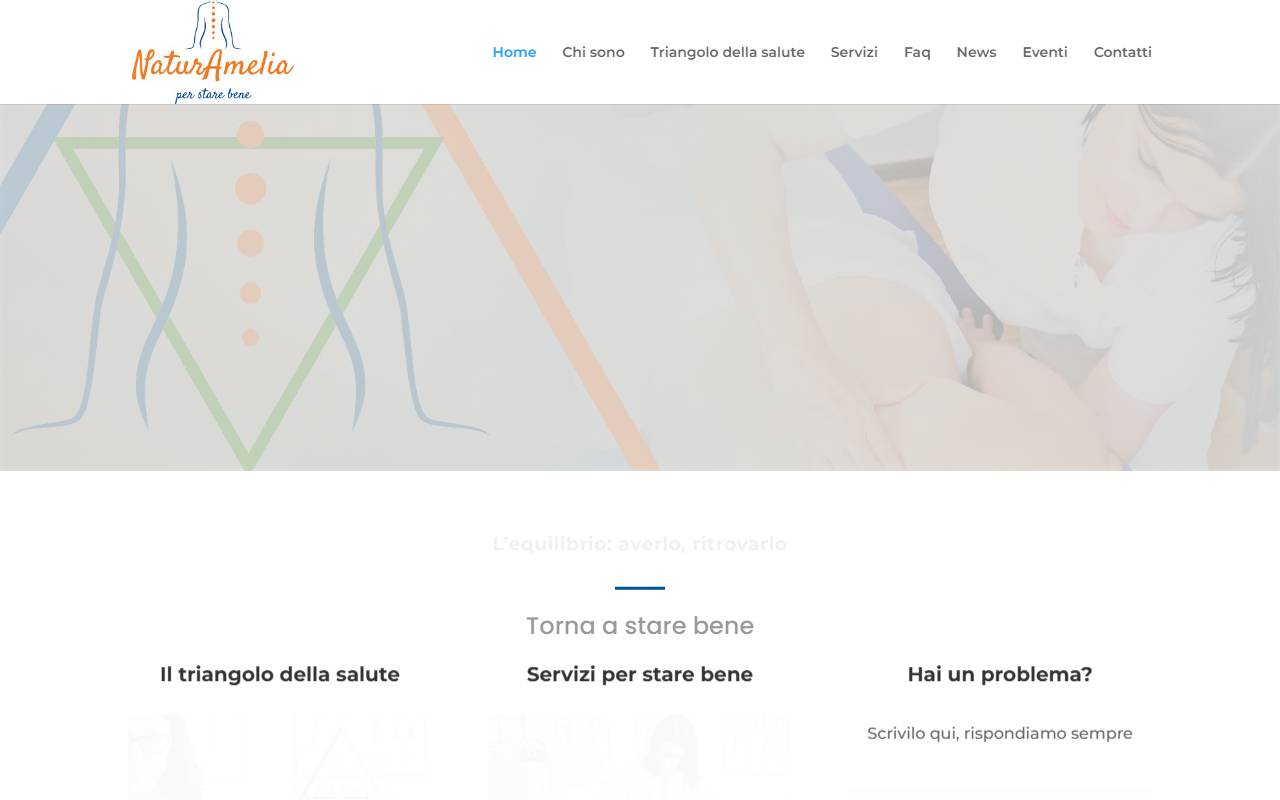 Anteprima del sito: Naturamelia di Maria Amelia Pieve