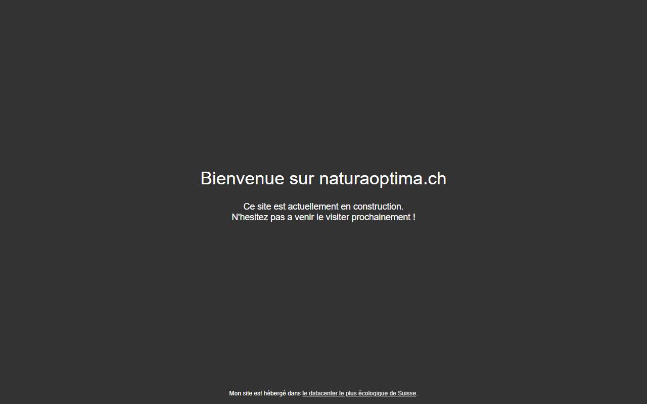 Anteprima del sito: NaturaOptima SA