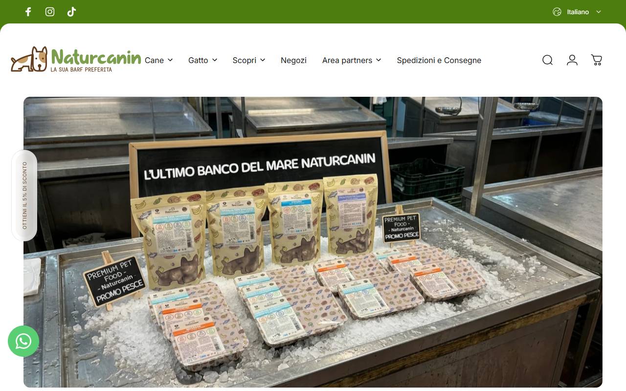 Anteprima del sito: Naturcanin Suisse Sagl