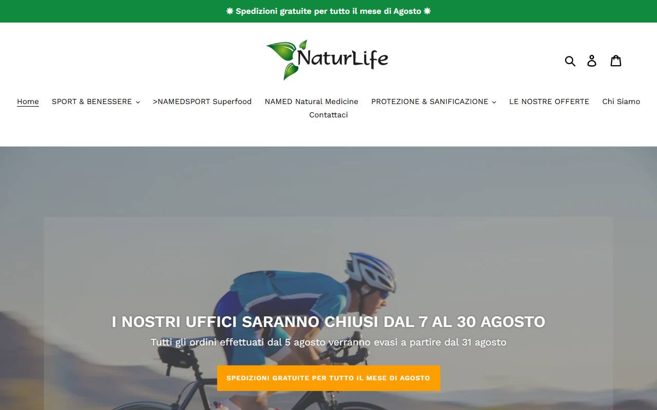 Anteprima del sito: Naturlife Sagl