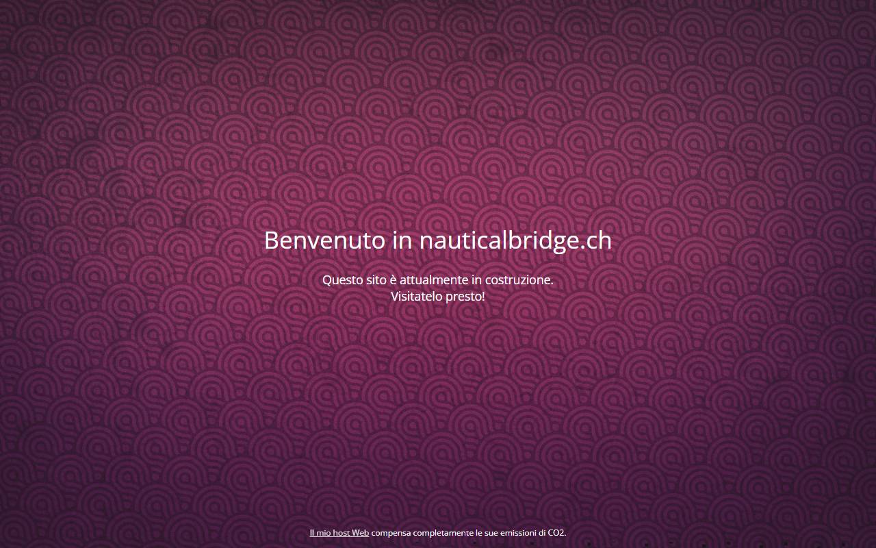 Anteprima del sito: Nautical Bridge Sagl