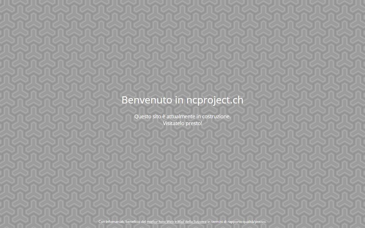 Anteprima del sito: NC PROJECT SA
