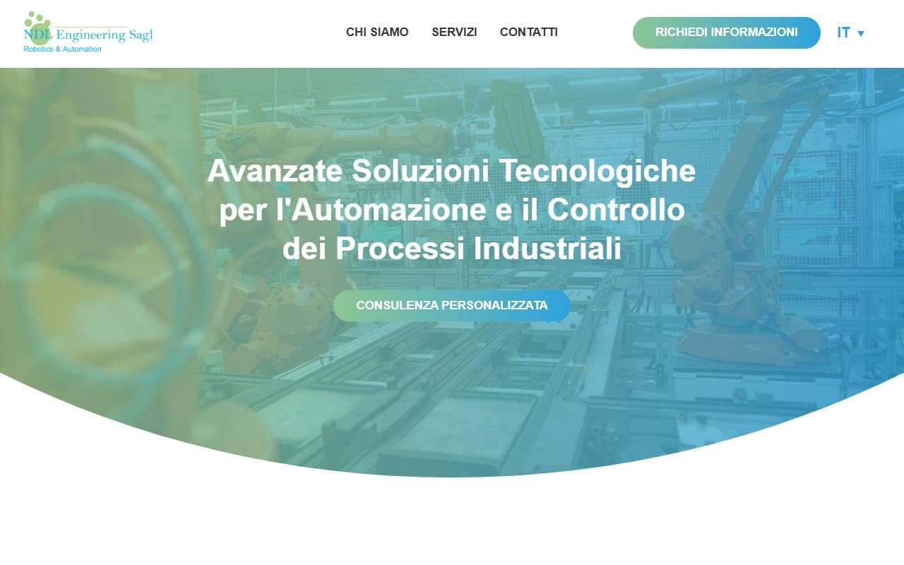 Anteprima del sito: NDL Engineering Sagl