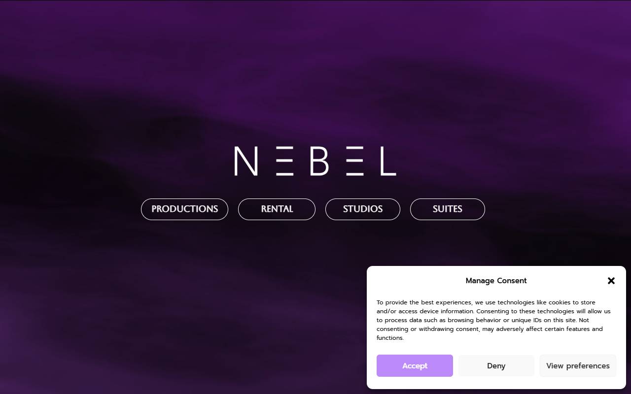 Anteprima del sito: NEBEL productions SA