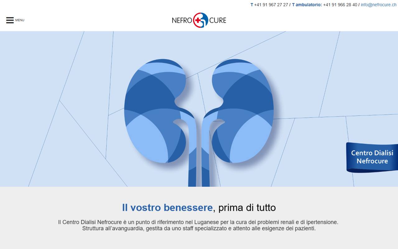 Anteprima del sito: NEFROCURE SAGL