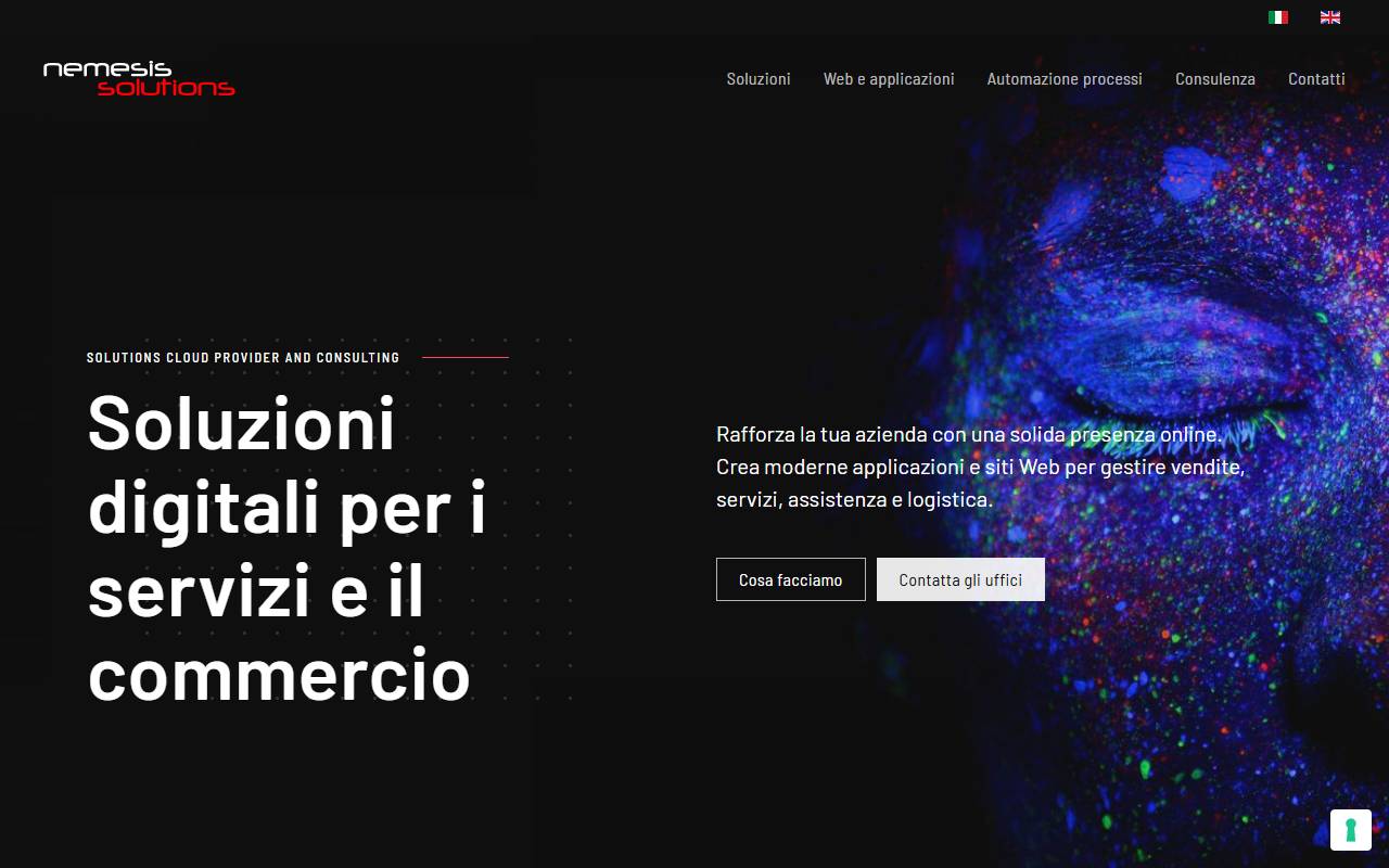 Anteprima del sito: Nemesis Solutions AG
