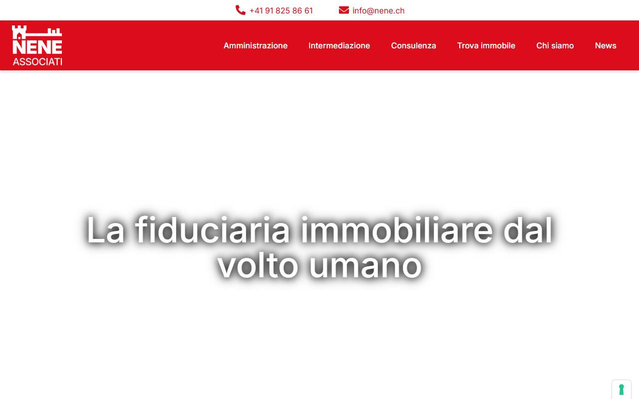 Anteprima del sito: Nene e Associati SA