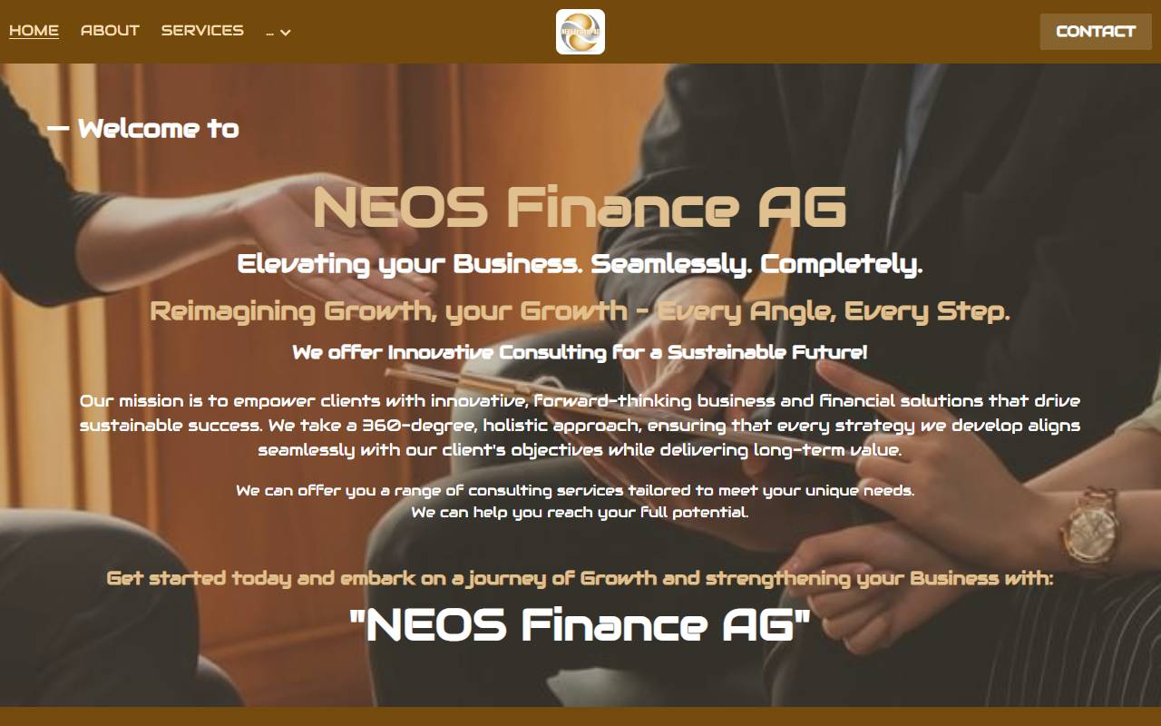 Anteprima del sito: NEOS FINANCE AG