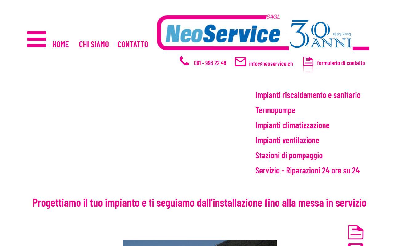 Anteprima del sito: Neoservice Sagl