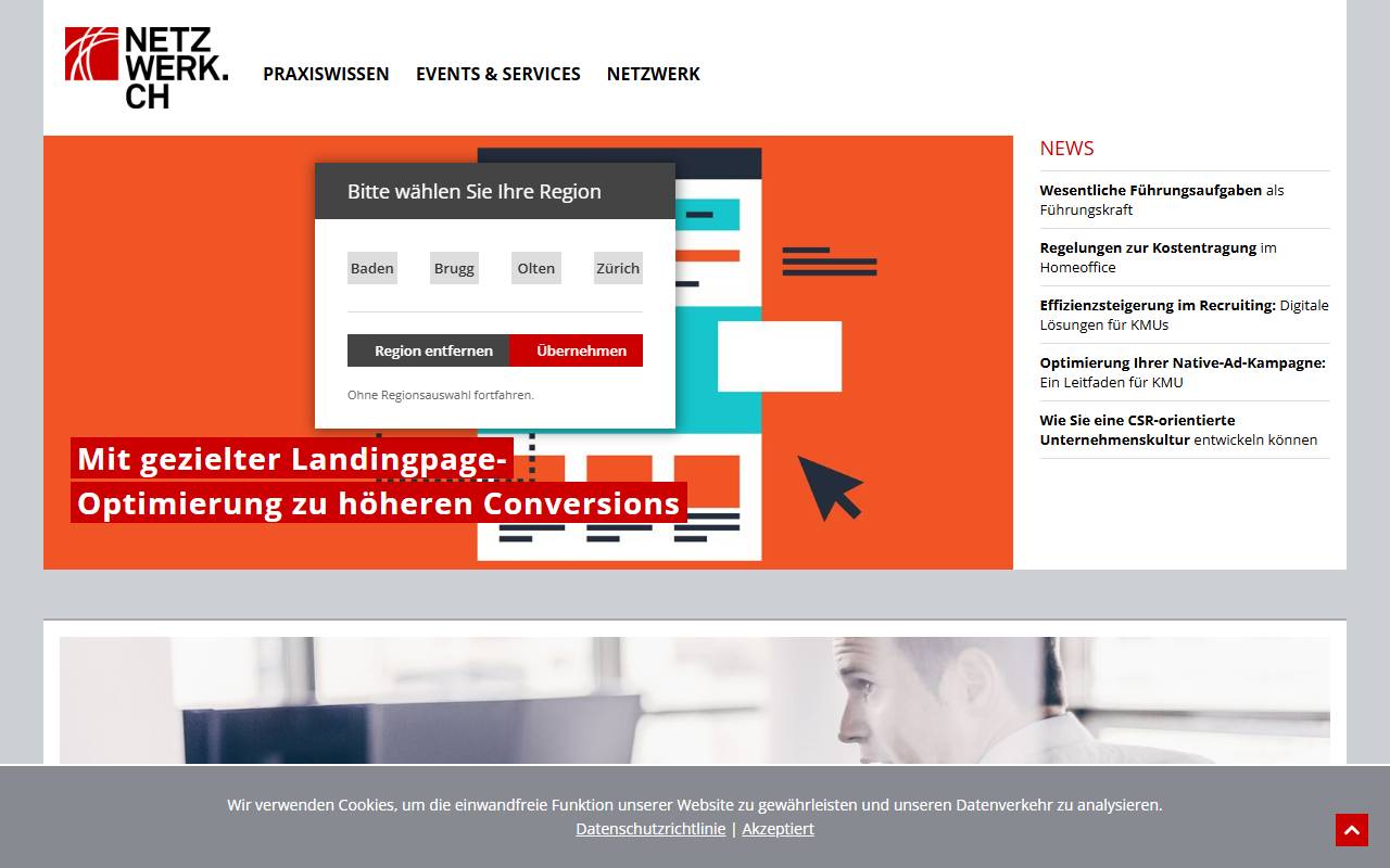 Anteprima del sito: Netzwerk OP Schweiz GmbH