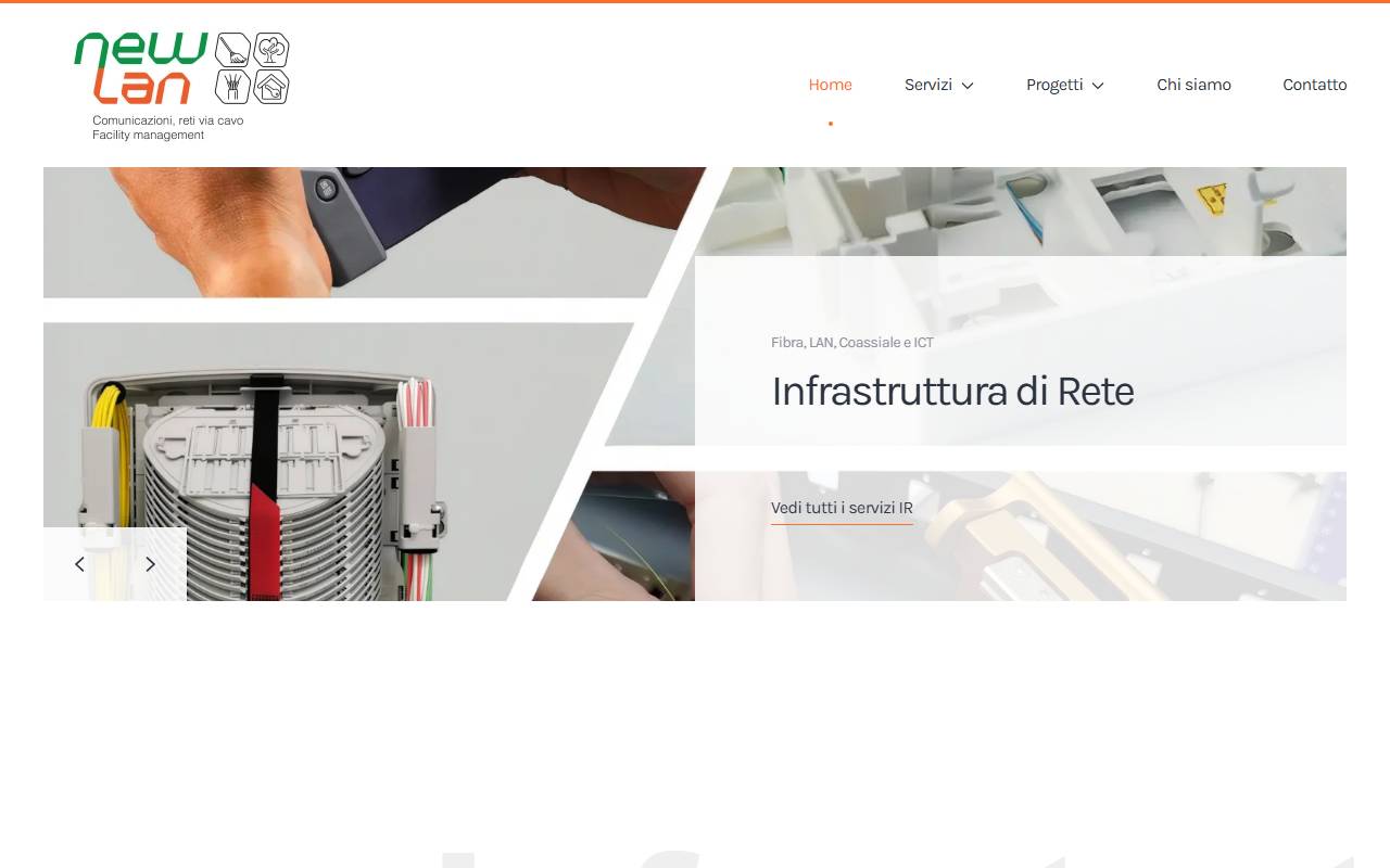 Anteprima del sito: New-Lan SA