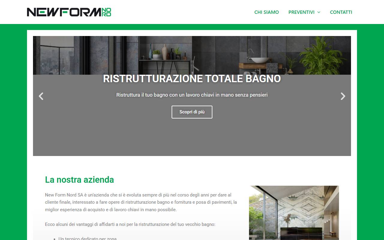 Anteprima del sito: NEW FORM NORD SA