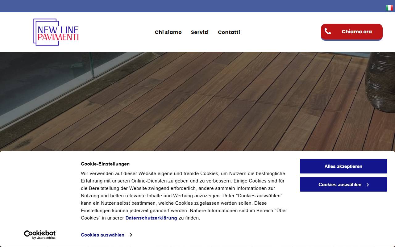 Anteprima del sito: New Line Pavimenti di Pintus Franco