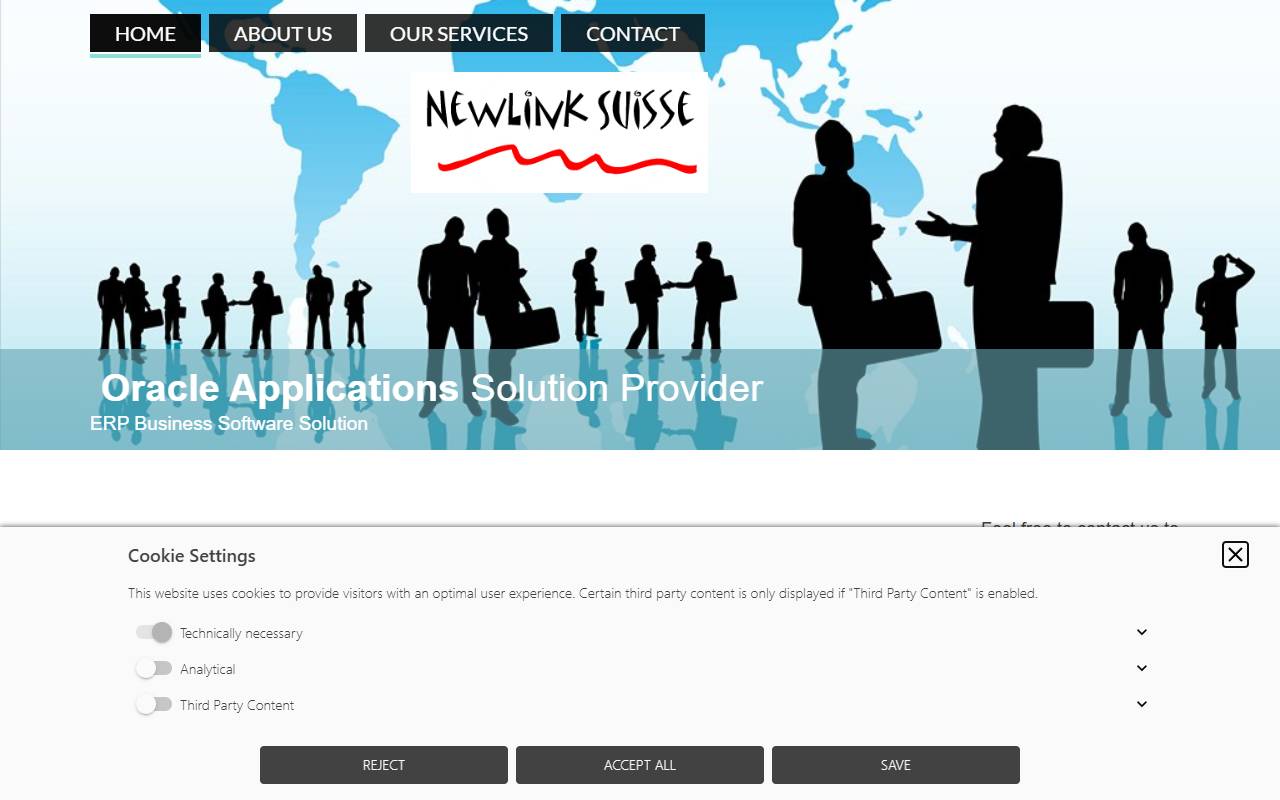 Anteprima del sito: NEWLINK SUISSE SAGL