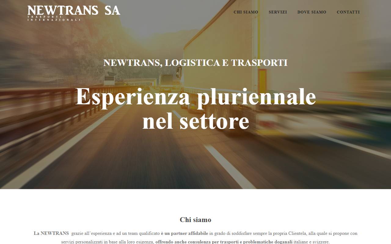 Anteprima del sito: NEWTRANS SA