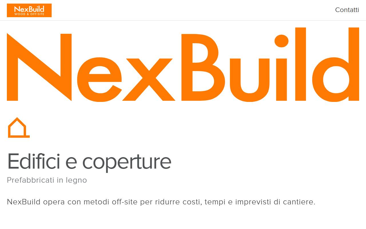 Anteprima del sito: NexBuild Sagl