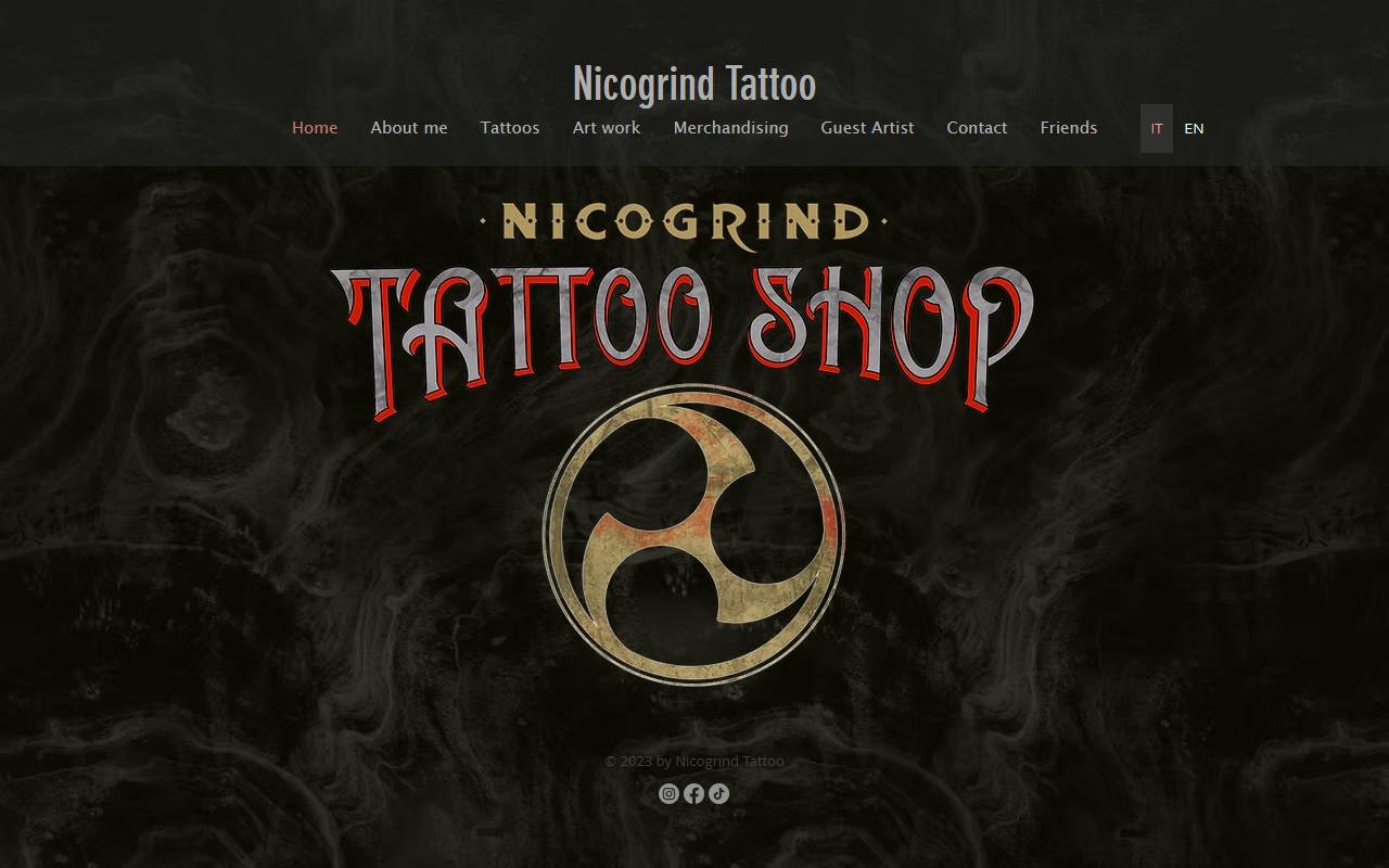 Anteprima del sito: Nicogrind tattoo/Perception music Di Fibbioli Nico