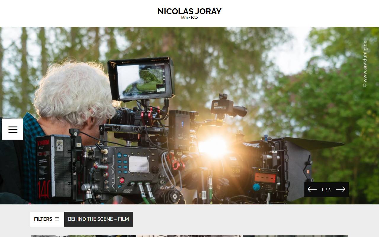 Anteprima del sito: TORO FILM Nicolas Octave Joray