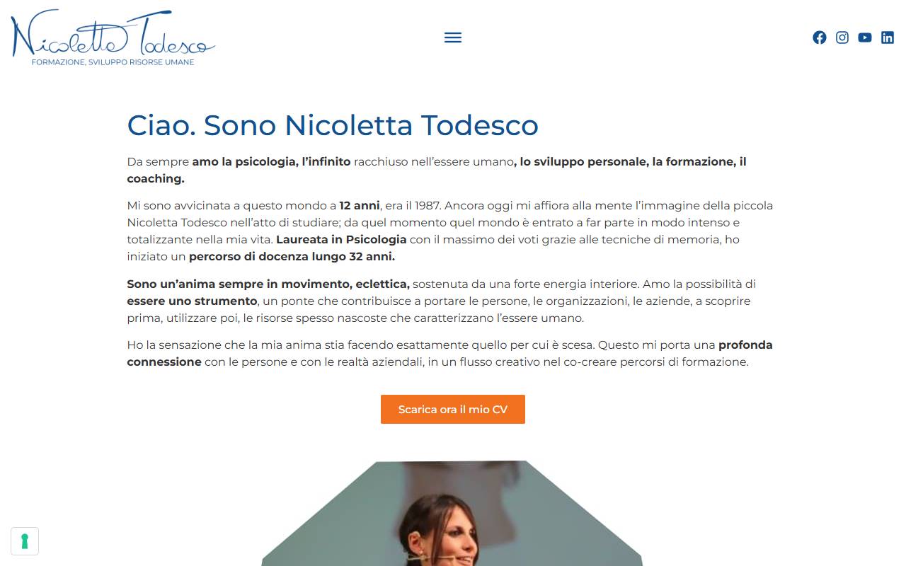 Anteprima del sito: Nicoletta Todesco 01 Sagl