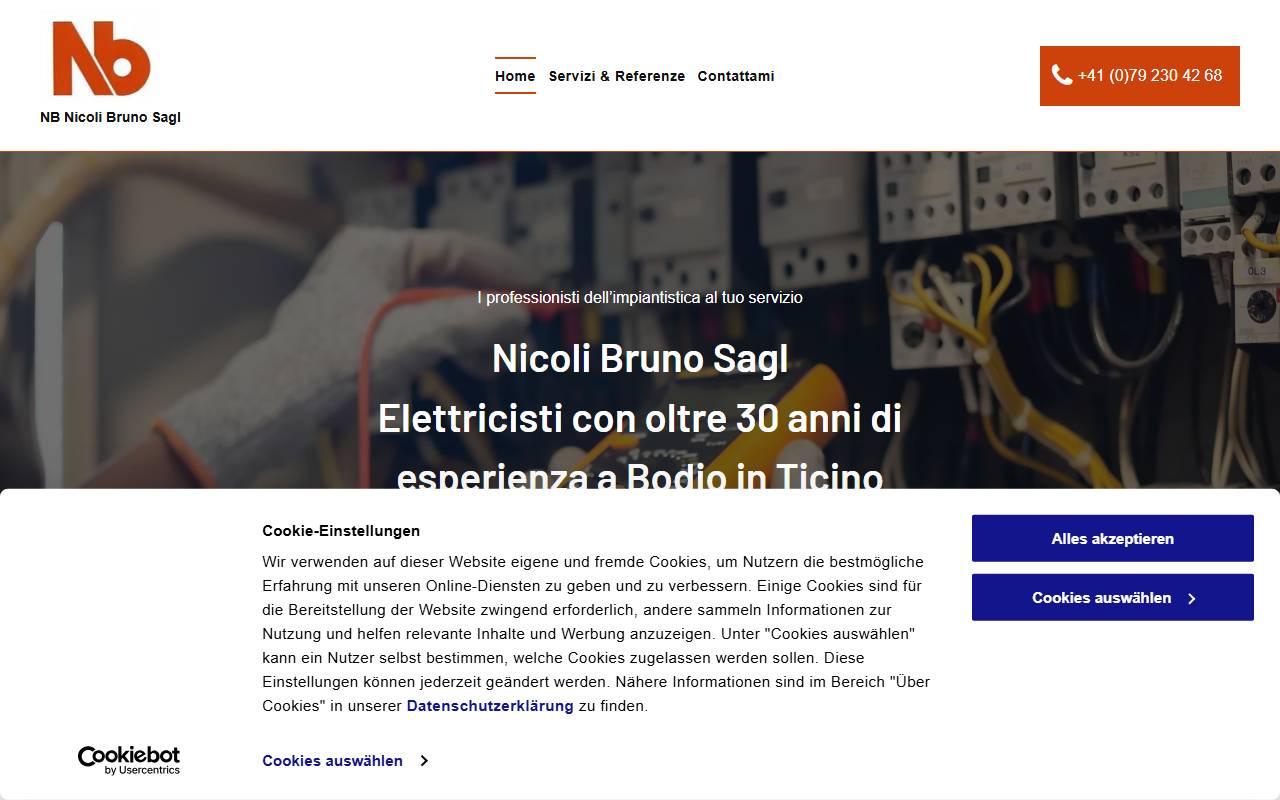 Anteprima del sito: NB Nicoli Bruno Sagl